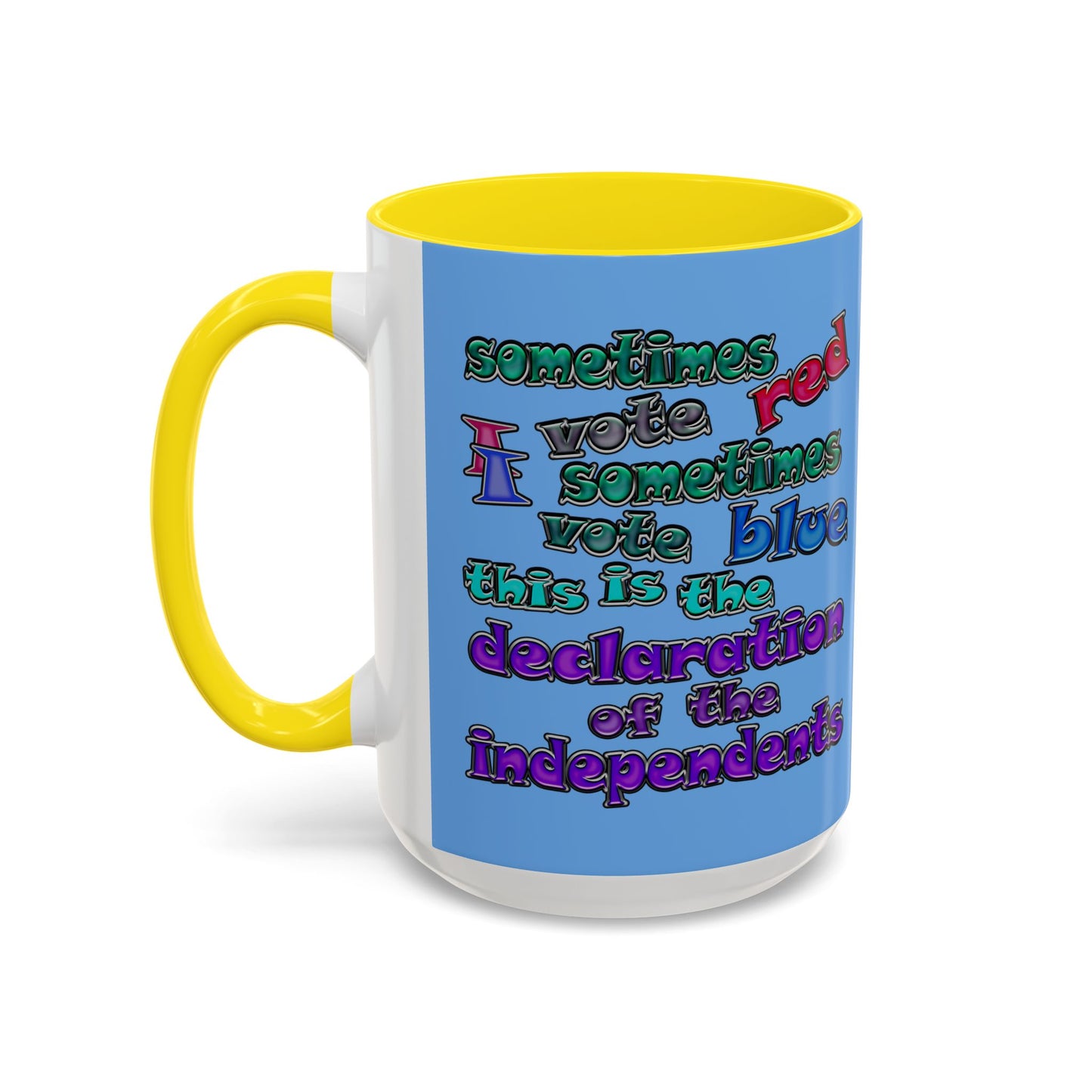 declaration of the independents - Accent Mug (light blue)