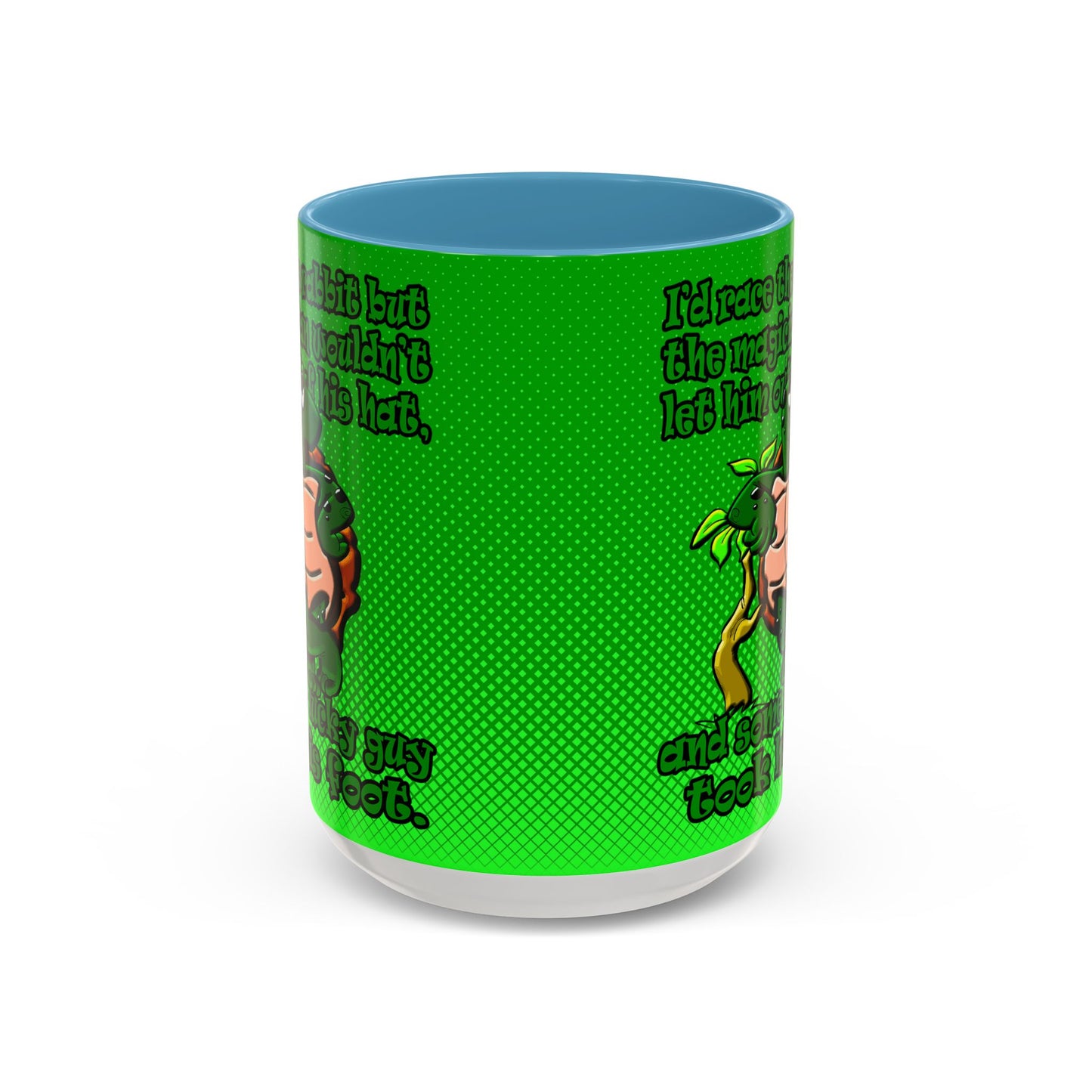 turtle race - Accent Mug (logo green)