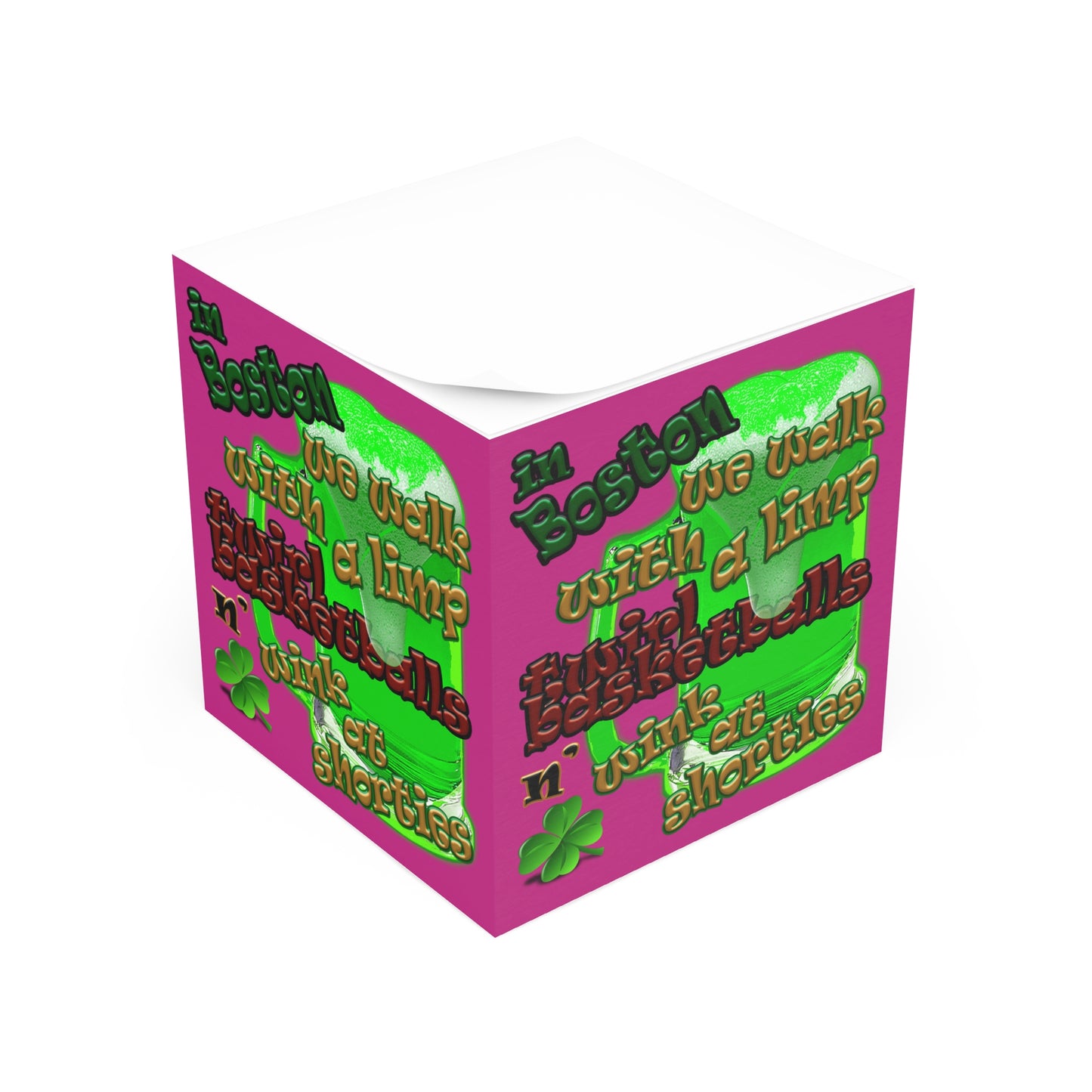 celtic's logo - note cube (pink)