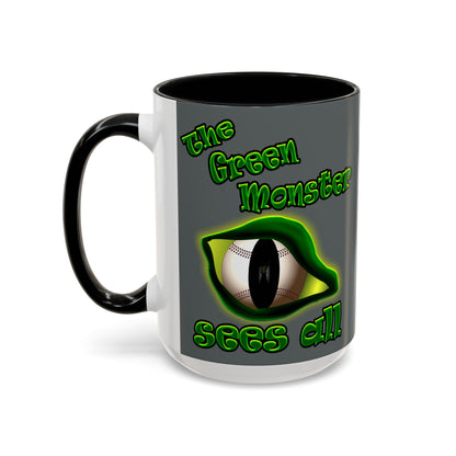 green monster - Accent Mug (dark grey)