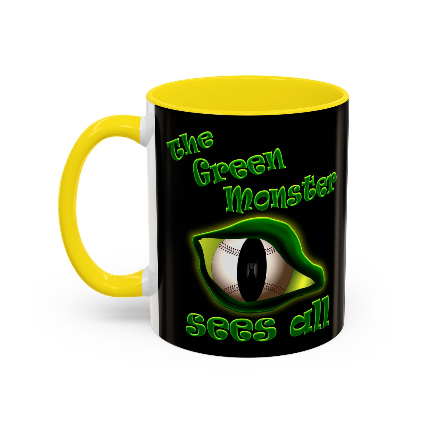 green monster - Accent Mug (black)