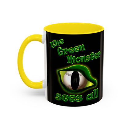 green monster - Accent Mug (black)