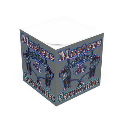 em cee squared - note cube (dark grey)