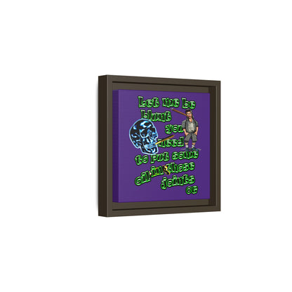 og - framed canvas art (purple)