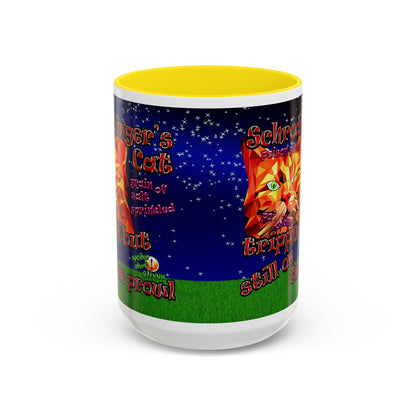 schrodinger's cat - Accent Mug ('snoops' background)