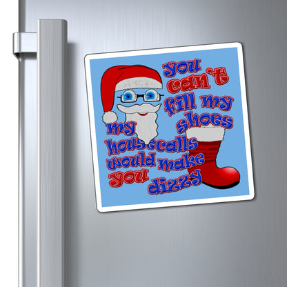 santa's shoes - Magnets - (light blue)