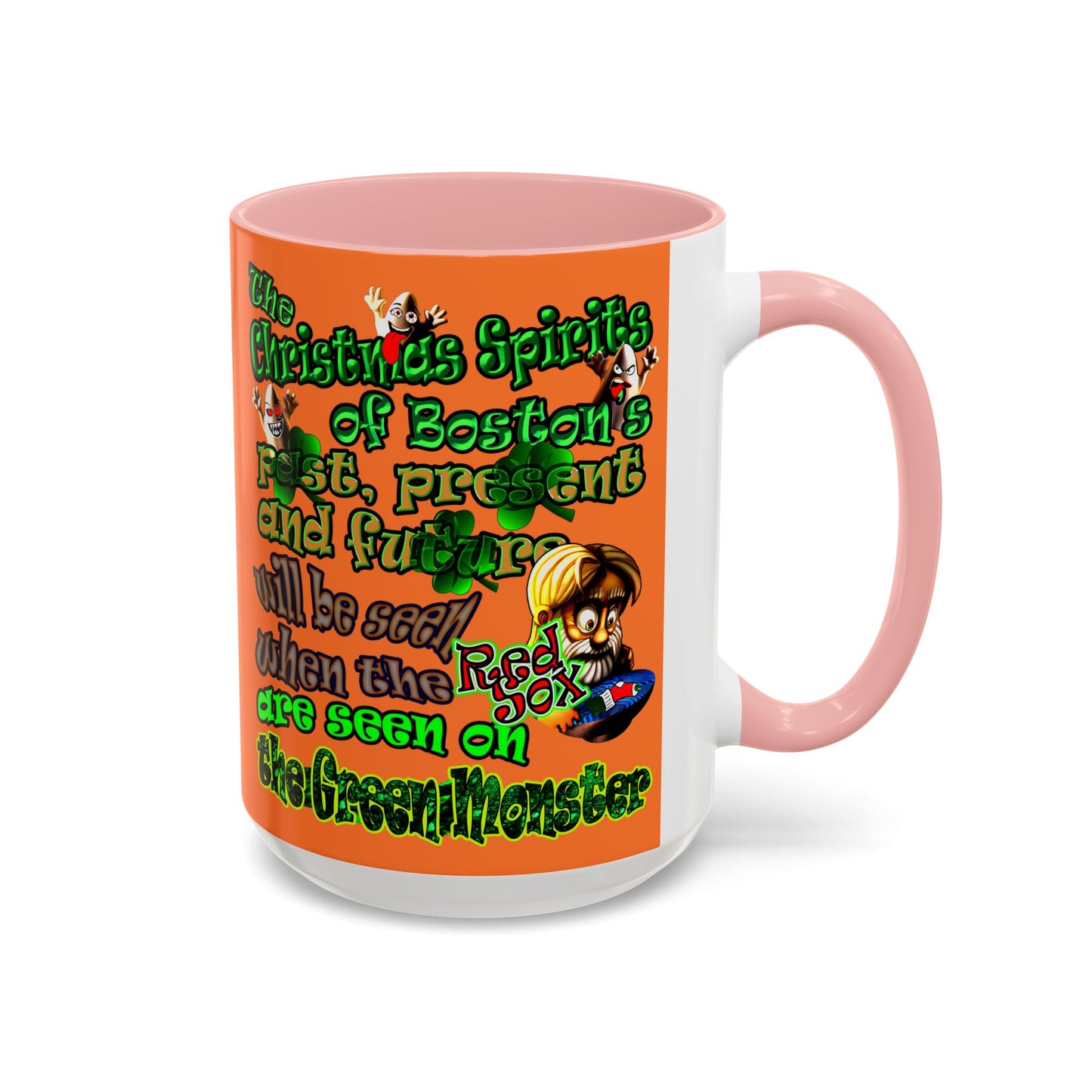 christmas spirits of boston - Accent Mug (crusta)