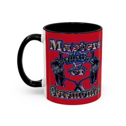 em cee squared - Accent Mug (dark red)