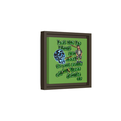 og - framed canvas art (green)