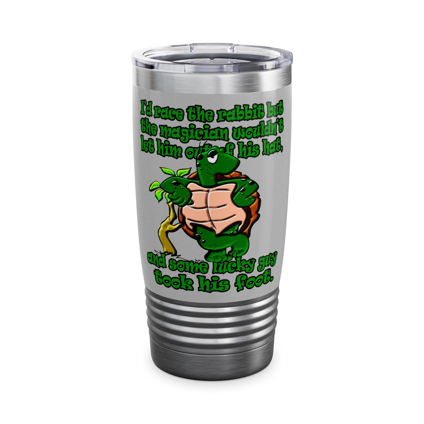 turtle race - Ringneck Tumbler, 20oz (light grey)