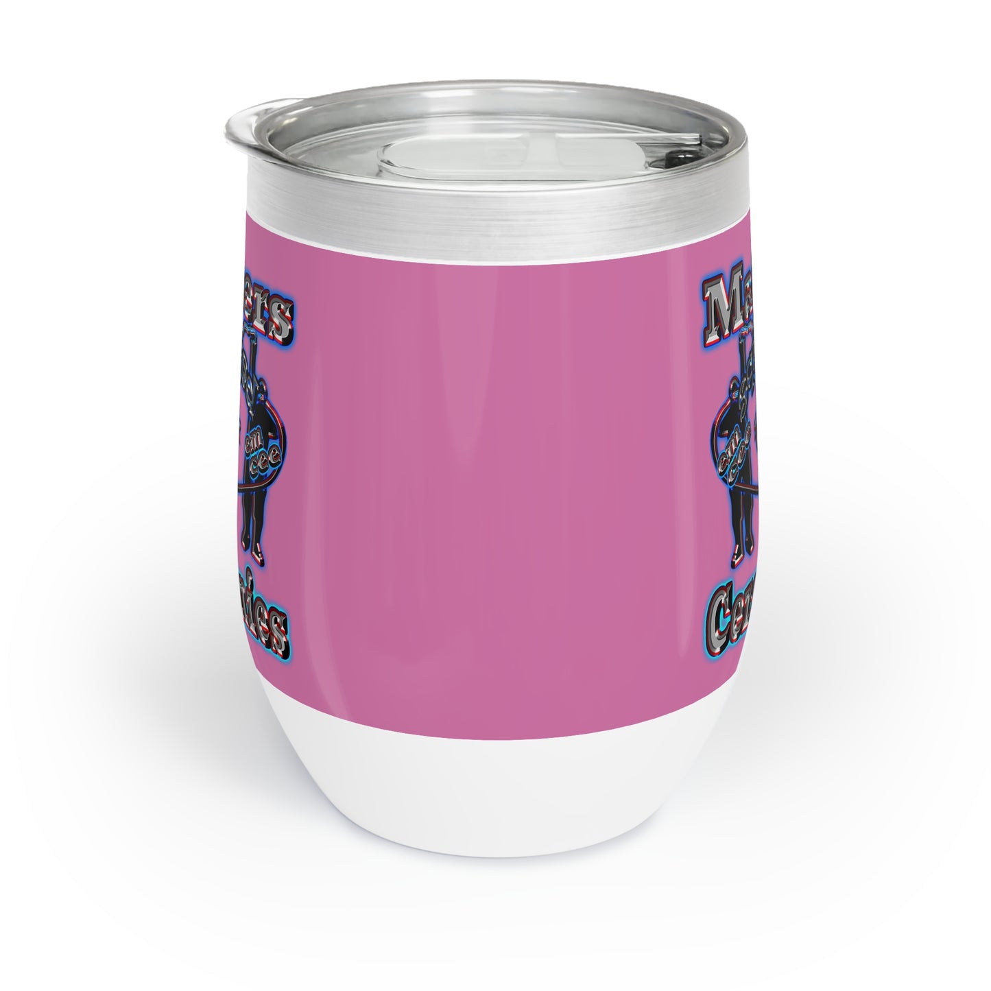 em cee squared - Chill Wine Tumbler (light pink)