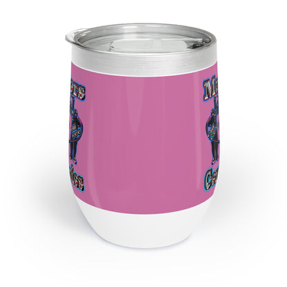 em cee squared - Chill Wine Tumbler (light pink)