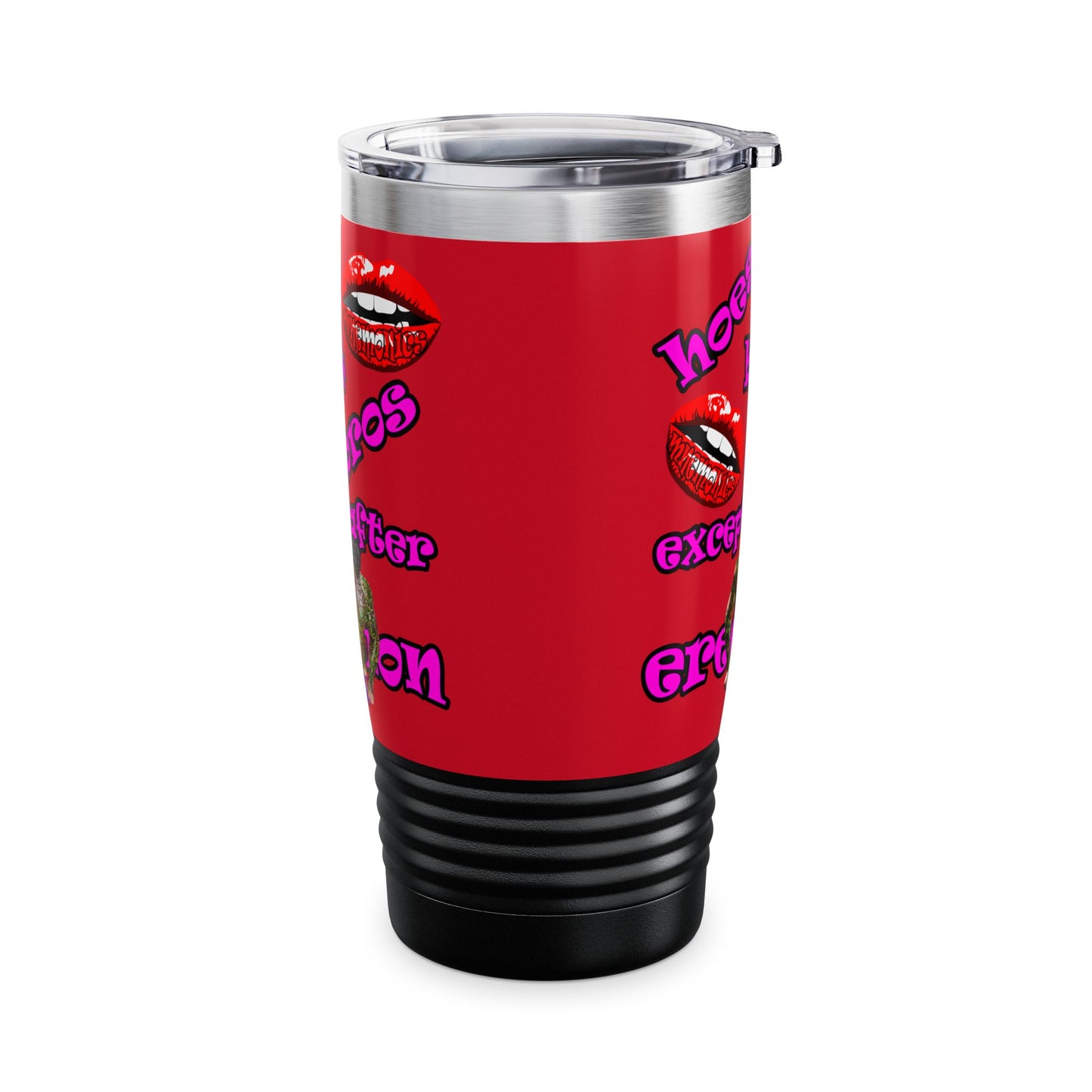 hoes b4 bros - Ringneck Tumbler, 20oz (dark red)