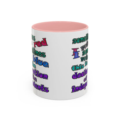 declaration of the independents - Accent Mug (white)