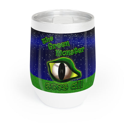 green monster - Chill Wine Tumbler ('snoops' background)