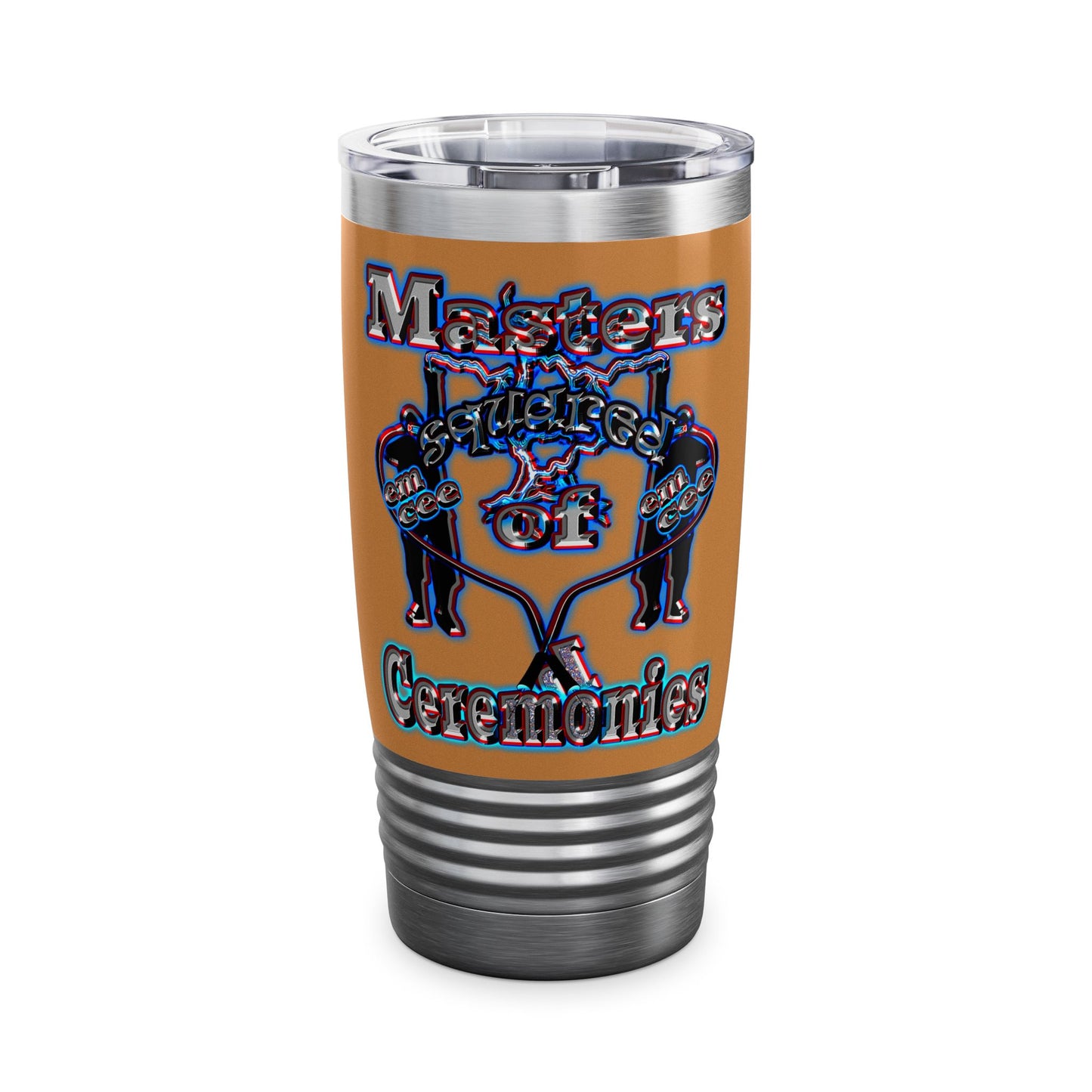 em cee squared - Ringneck Tumbler, 20oz (light brown)