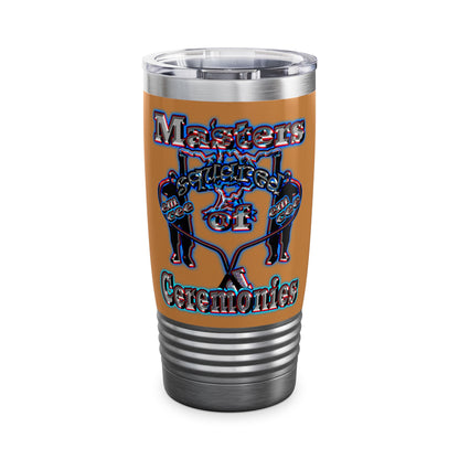em cee squared - Ringneck Tumbler, 20oz (light brown)