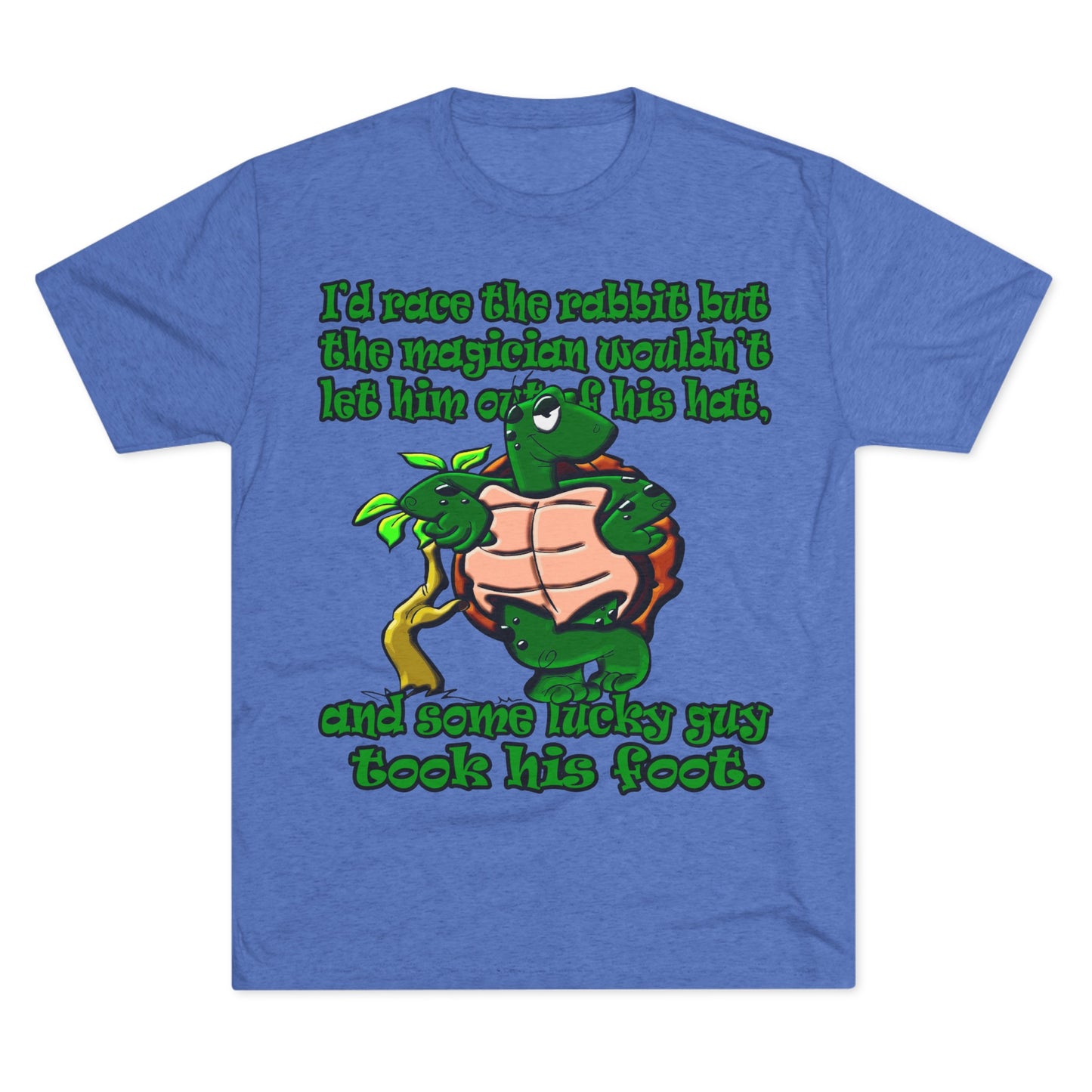 turtle race - Unisex Tri-Blend Crew Tee