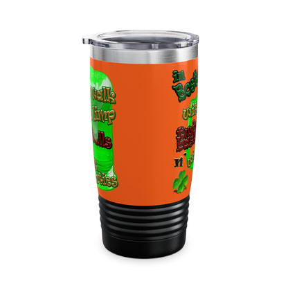 celtics logo - Ringneck Tumbler, 20oz (orange)