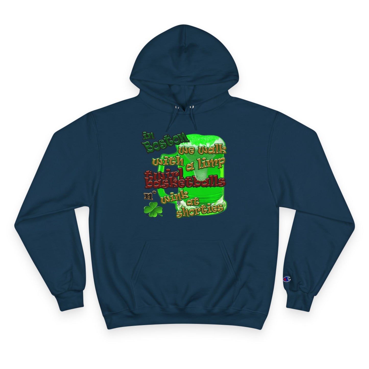 celtics logo - Champion Hoodie