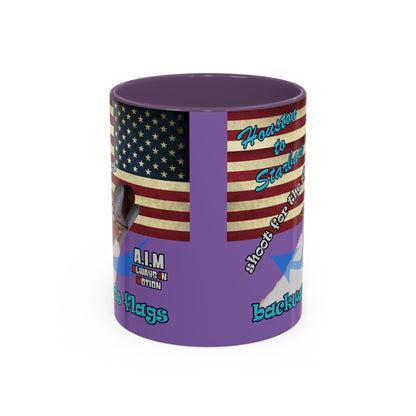 shoot for the stars - Accent Mug (light purple)
