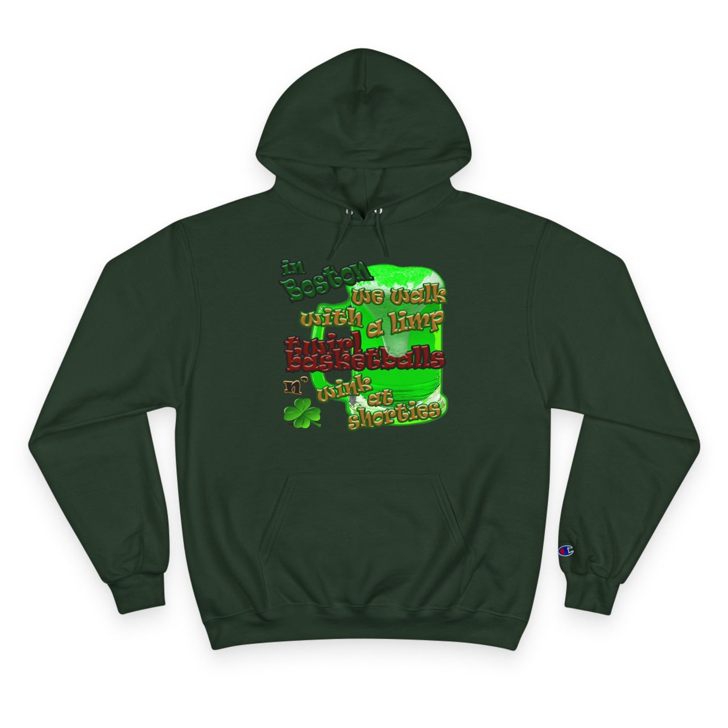celtics logo - Champion Hoodie