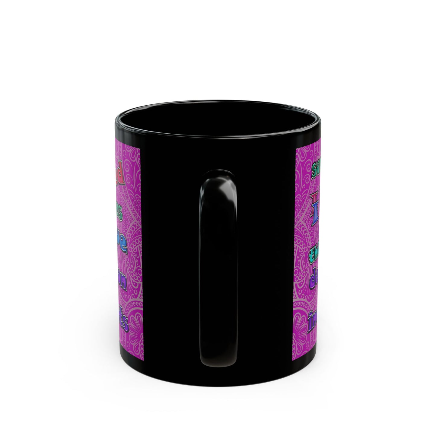 declaration of the independents - Black Mug (pink swirl)