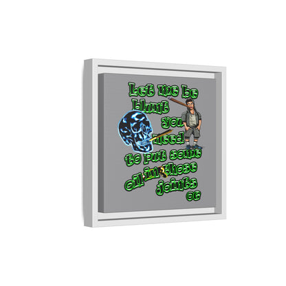og - framed canvas art (grey)