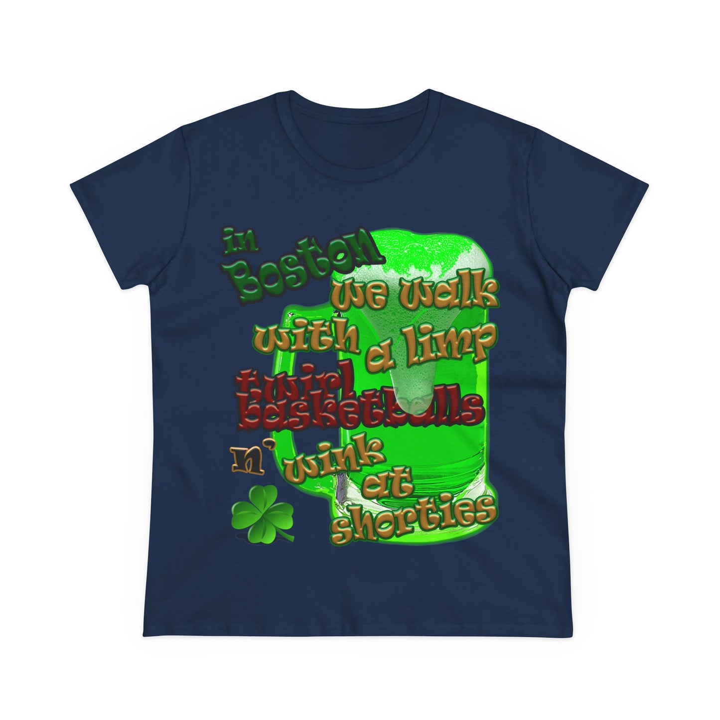 celtics logo - Women's Midweight Cotton Tee