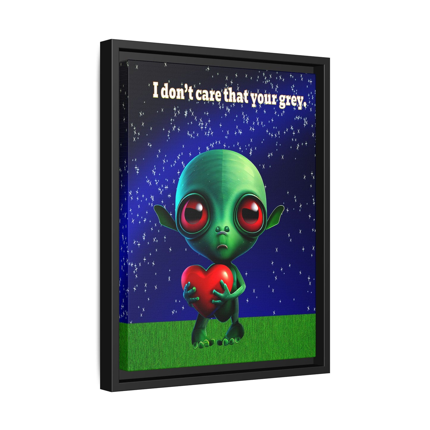 I don't care that your grey - framed canvas art ('snoops' background)