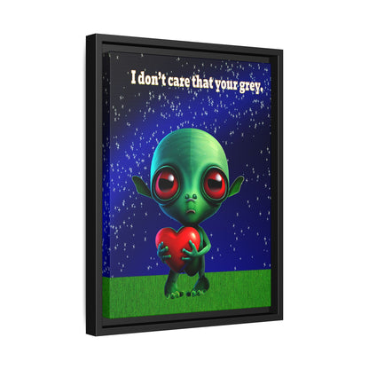 I don't care that your grey - framed canvas art ('snoops' background)