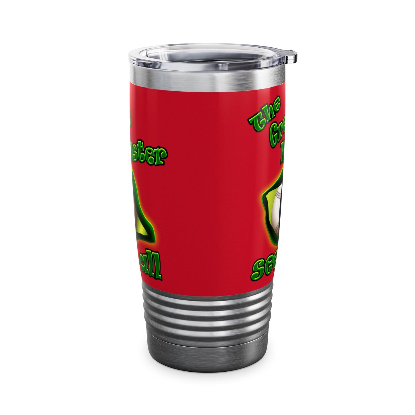 green monster - Ringneck Tumbler, 20oz (dark red)