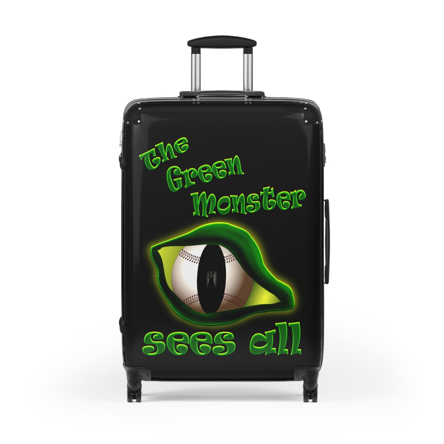 green monster - Suitcase (black)