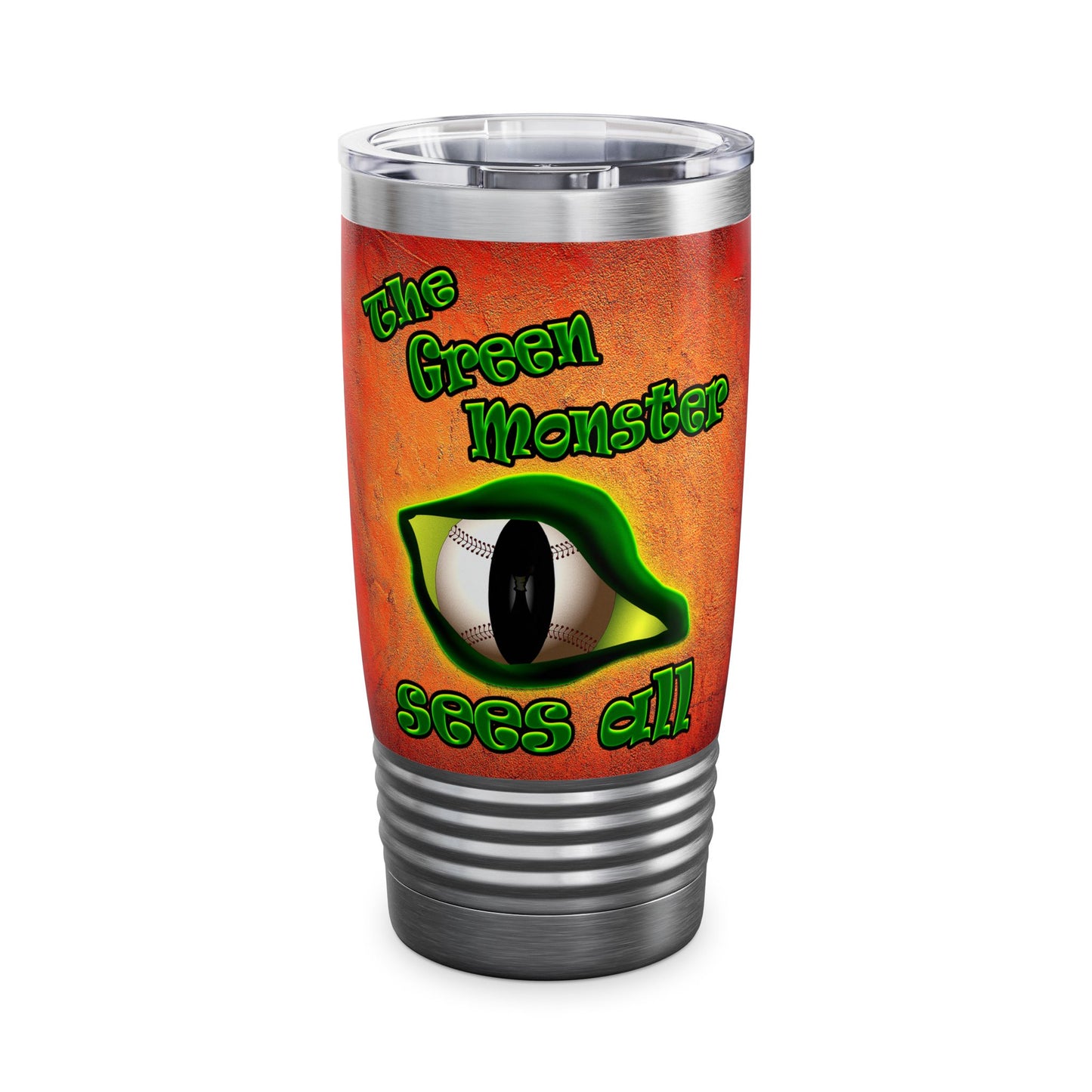 green monster - Ringneck Tumbler, 20oz (burnt orange)