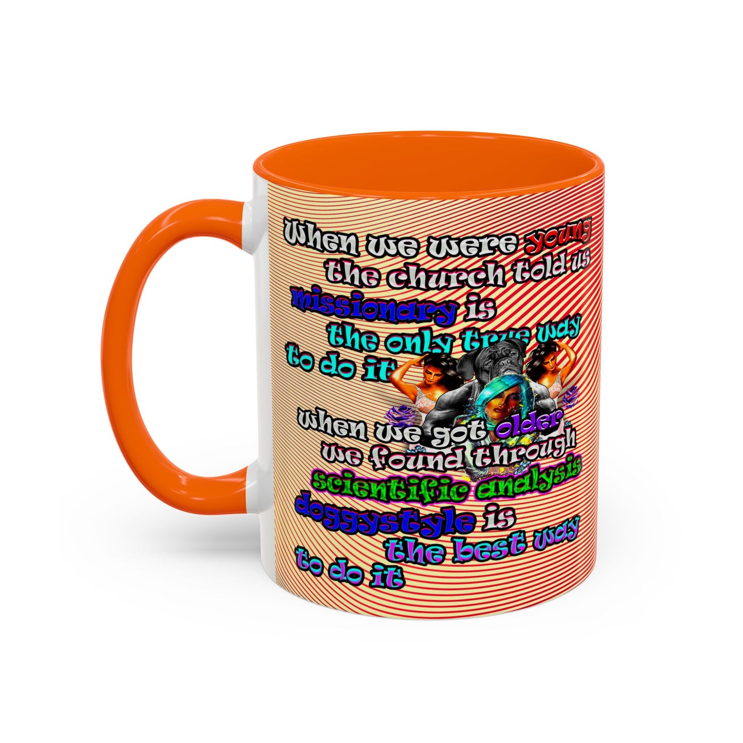 doggystyle - Accent Mug (yellow-orange wave)