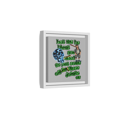 og - framed canvas art (light grey)