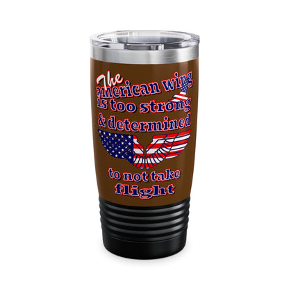 american wing - Ringneck Tumbler, 20oz (brown)