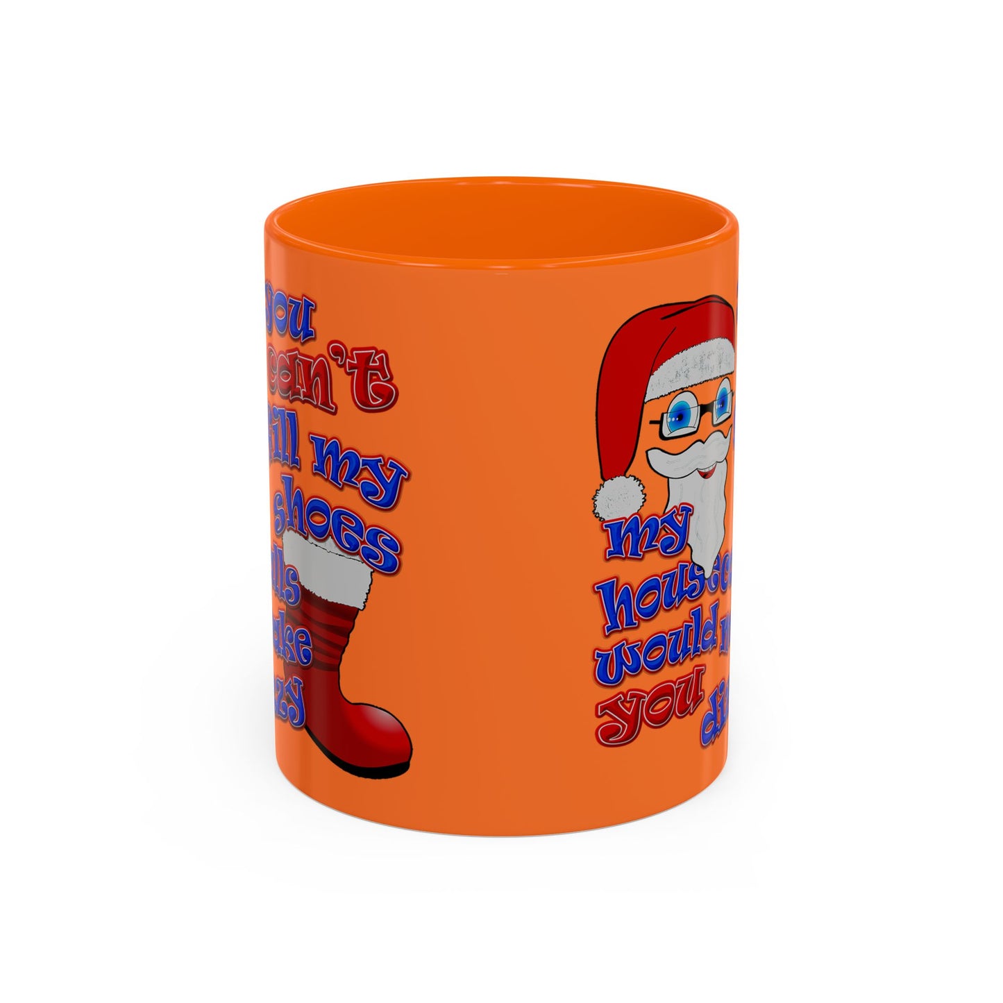 santa's shoes - Accent Mug (crusta)