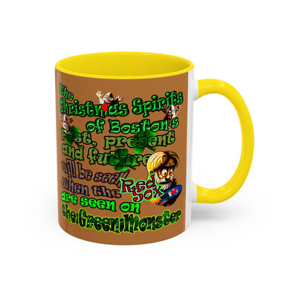 christmas spirits of boston - Accent Mug (light brown)