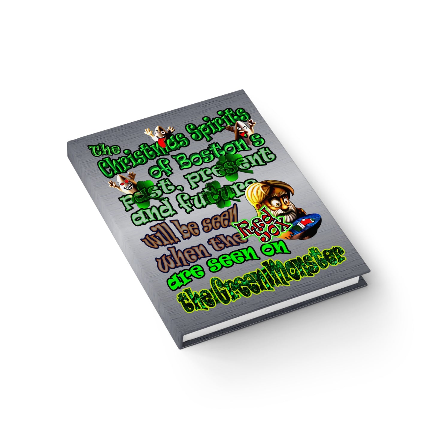 christmas spirits of boston - journal-blank (brushed nickel)