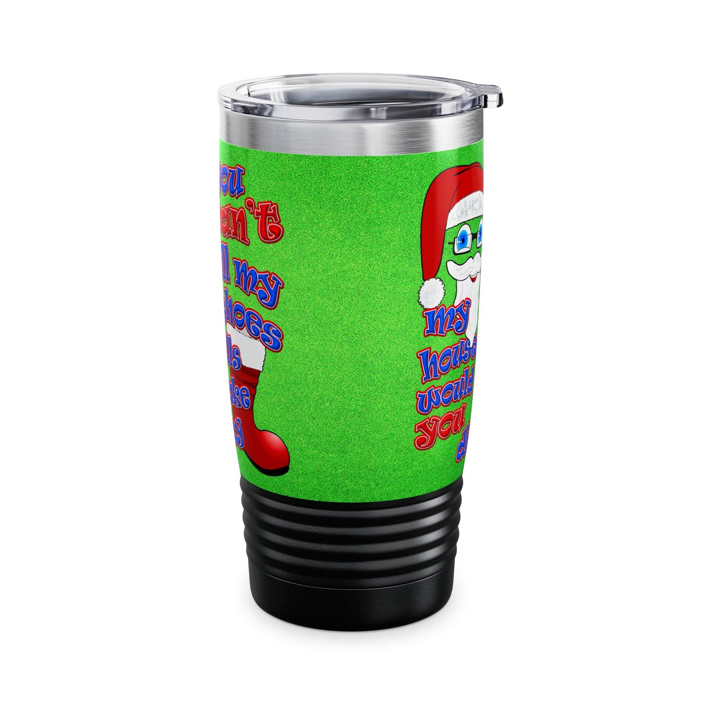 santa's shoes - Ringneck Tumbler, 20oz (green turf)