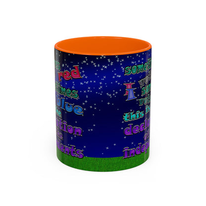 declaration of the independents - Accent Mug ('snoops' background)