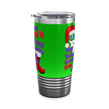 santa's shoes - Ringneck Tumbler, 20oz (logo green)