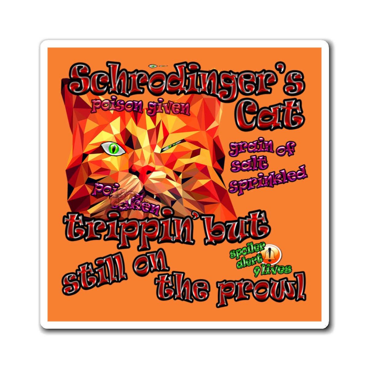 schrodinger's cat - Magnets - (crusta)
