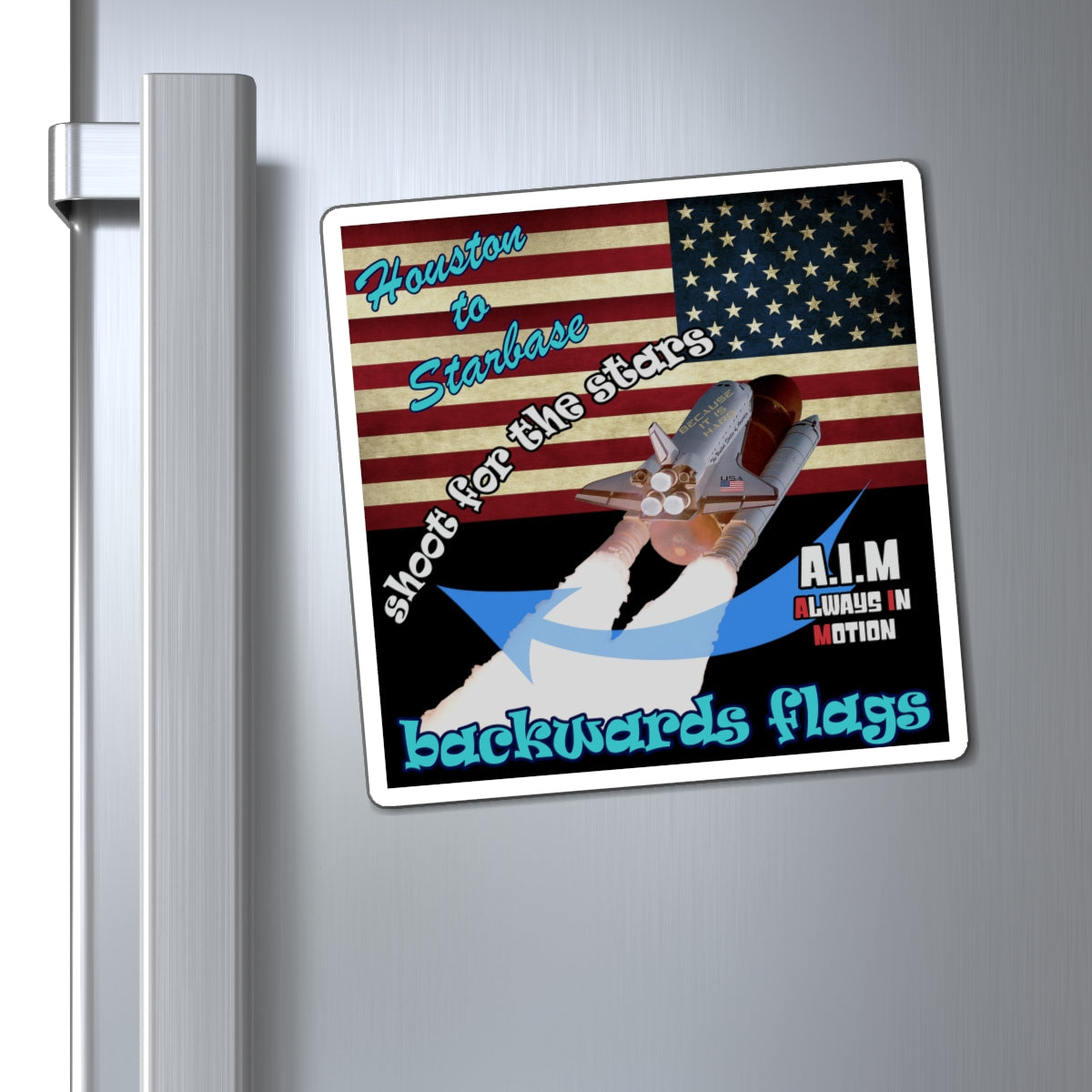 shoot for the stars - Magnets - (black)