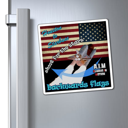 shoot for the stars - Magnets - (black)