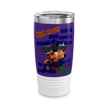 high noon - Ringneck Tumbler, 20oz (purple)