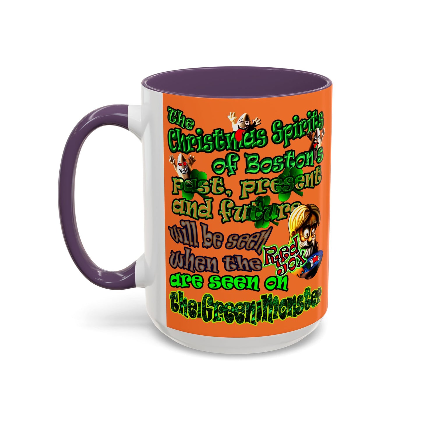 christmas spirits of boston - Accent Mug (crusta)