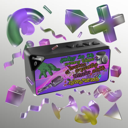 the bum's shit - Jabba Bluetooth Speaker (purple-pink wave)