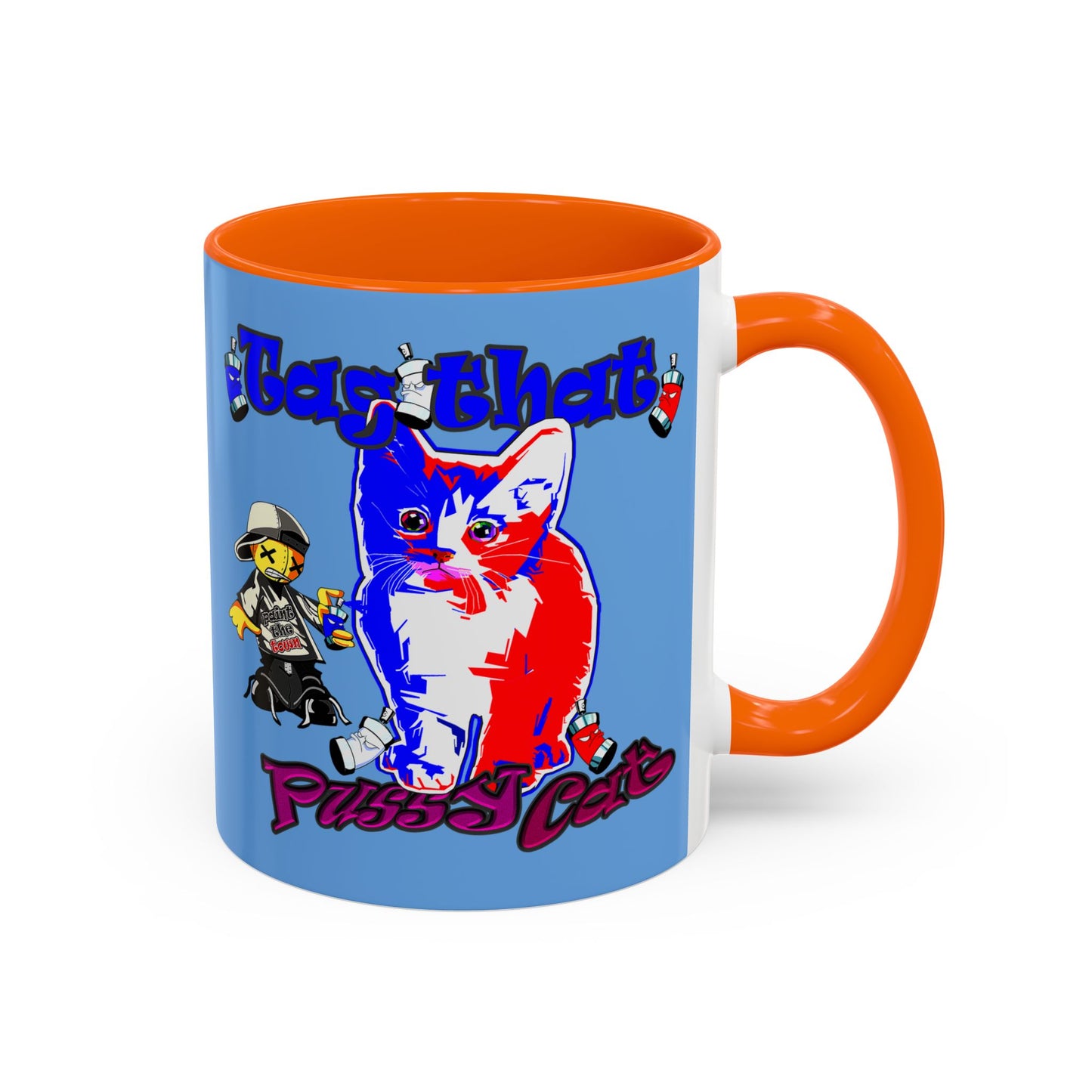 tag that - Accent Mug (light blue)